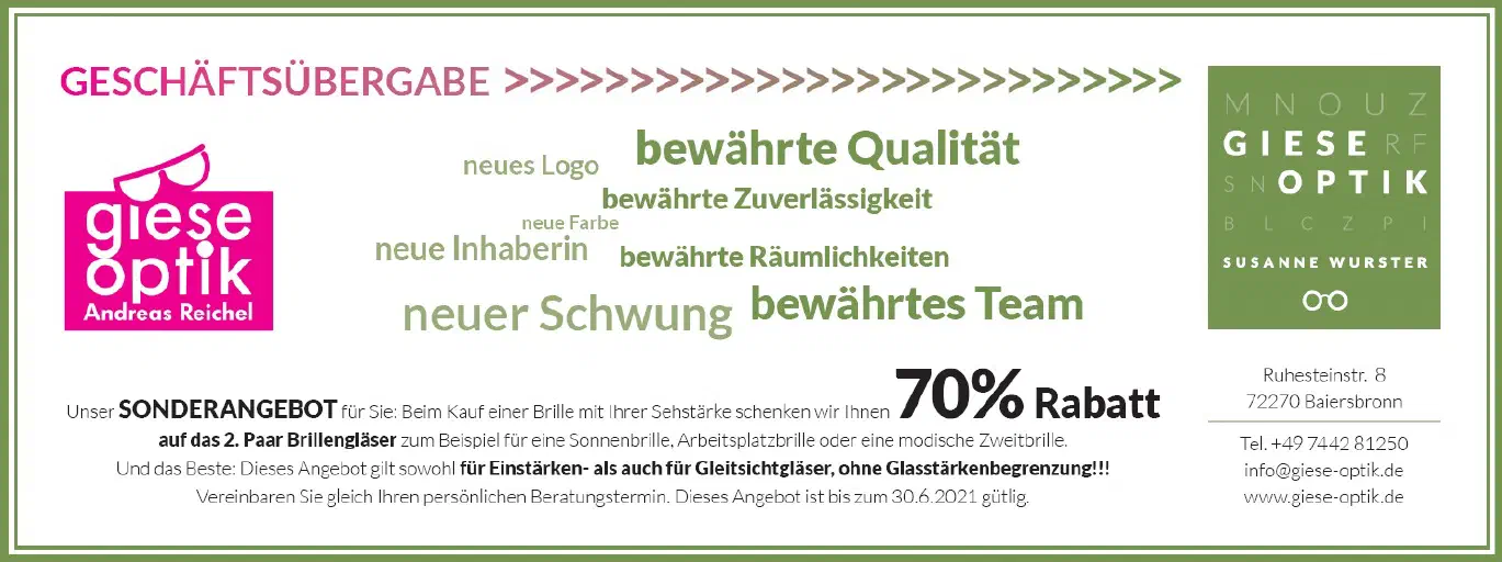 Giese Optik Anzeige